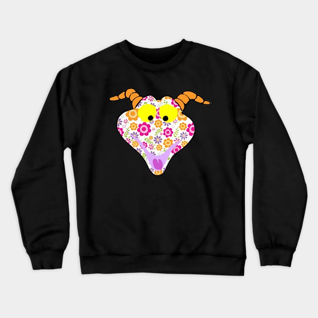 Floral Dragon Crewneck Sweatshirt by magicmirror